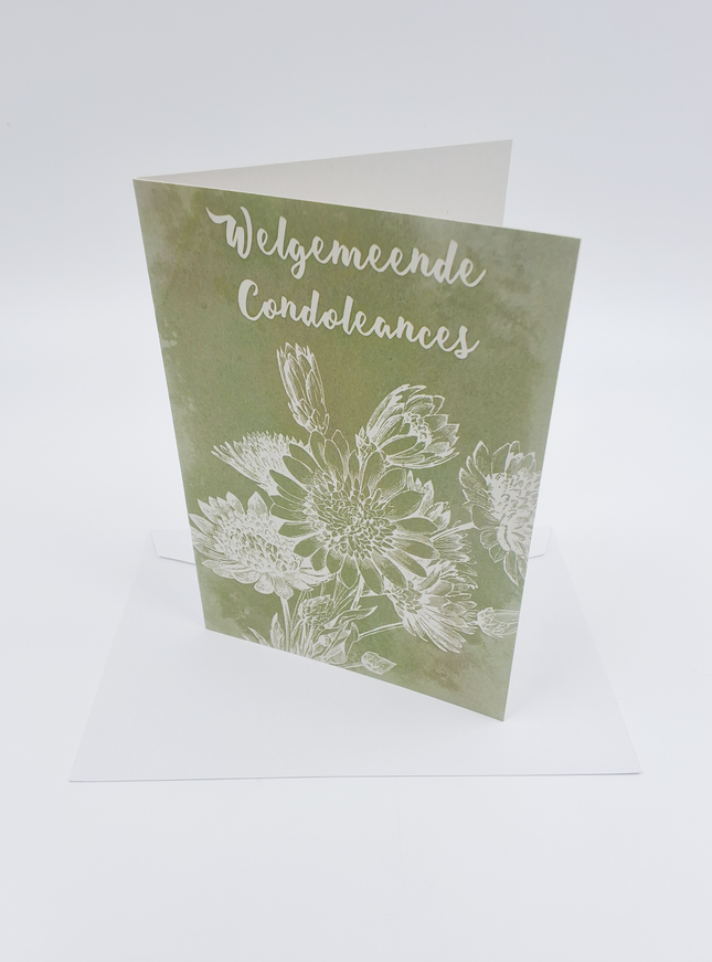 Wenskaart welgemeneende condoleances (F10027)