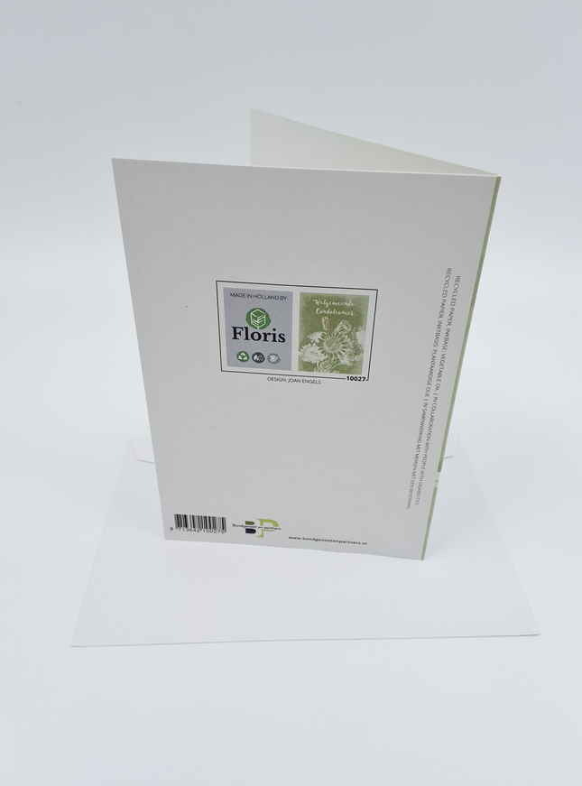 Wenskaart welgemeneende condoleances (F10027)