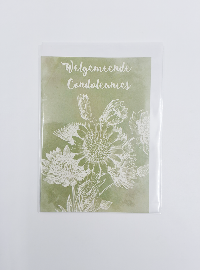 Wenskaart welgemeneende condoleances (F10027)