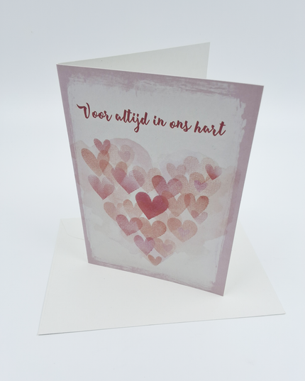 Greeting card forever in our hearts (F10028)