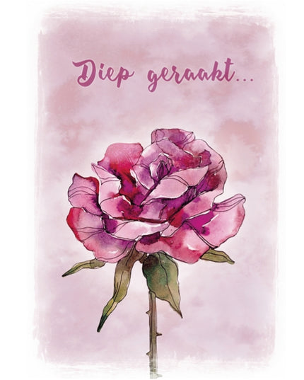 Wenskaart diep geraakt (F10031)