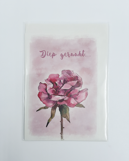 Wenskaart diep geraakt (F10031)