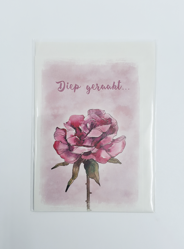 Wenskaart diep geraakt (F10031)