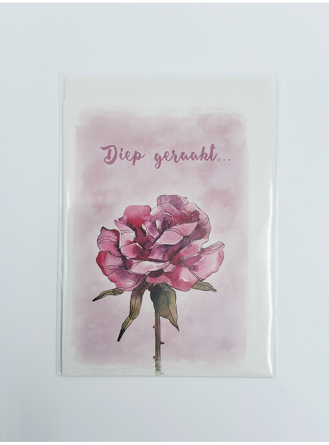 Wenskaart diep geraakt (F10031)