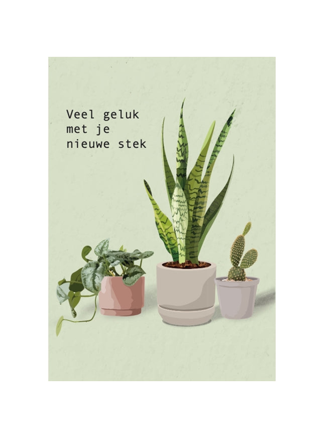 Wenskaart veel geluk met je nieuwe stek (F10037)