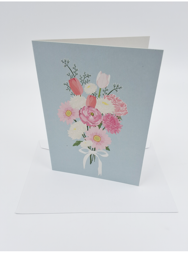 Wenskaart bosje bloemen (F10044)