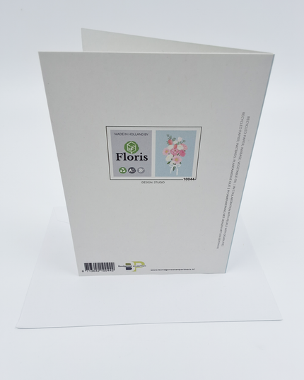 Wenskaart bosje bloemen (F10044)