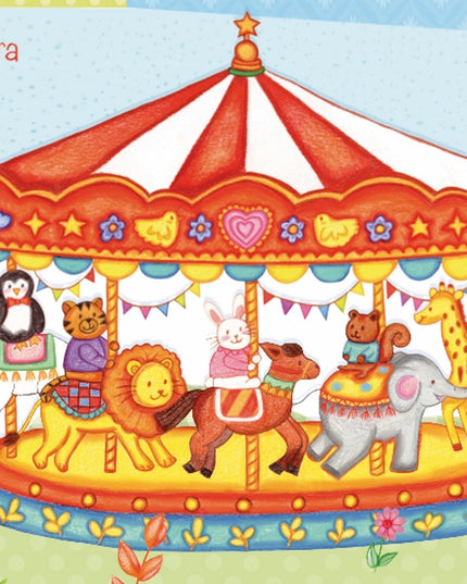 Carousel greeting card (F10046)