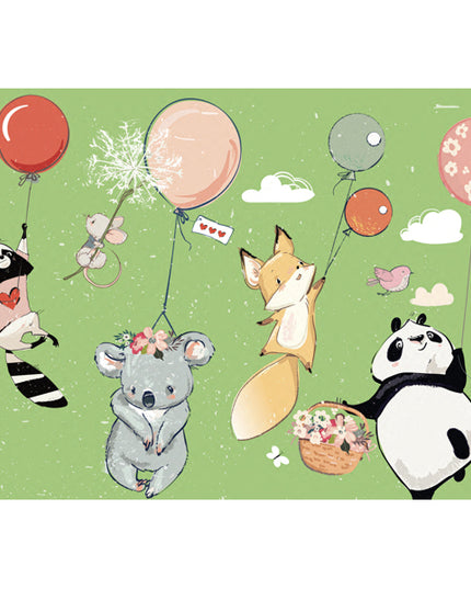 Wenskaart dieren met ballon (F10055)