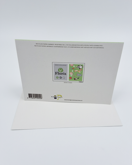 Wenskaart dieren met ballon (F10055)