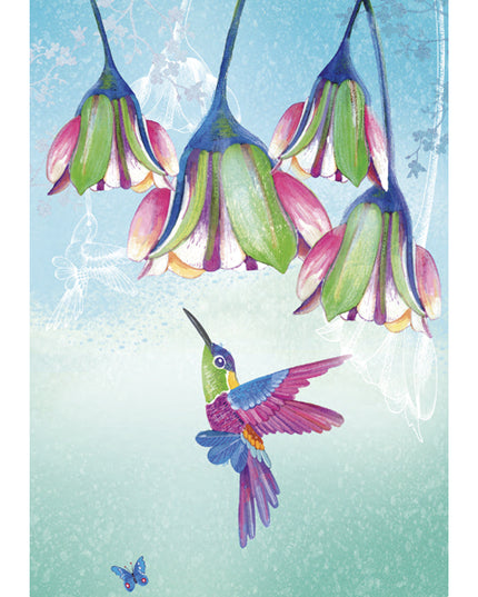 Greeting card hummingbird (F10058)