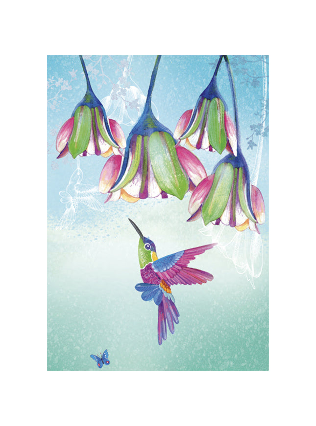 Wenskaart kolibri (F10058)