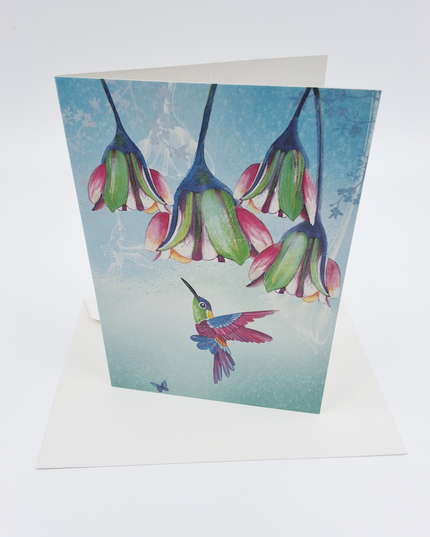 Greeting card hummingbird (F10058)