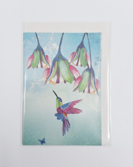 Greeting card hummingbird (F10058)