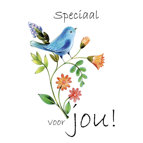 Wenskaart vogel, speciaal voor jou (F10064)