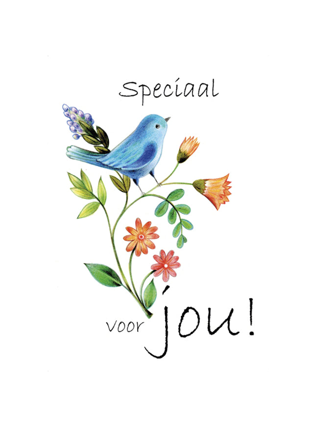 Wenskaart vogel, speciaal voor jou (F10064)