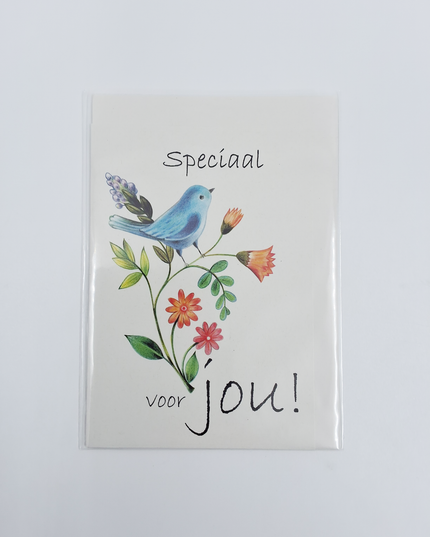 Wenskaart vogel, speciaal voor jou (F10064)