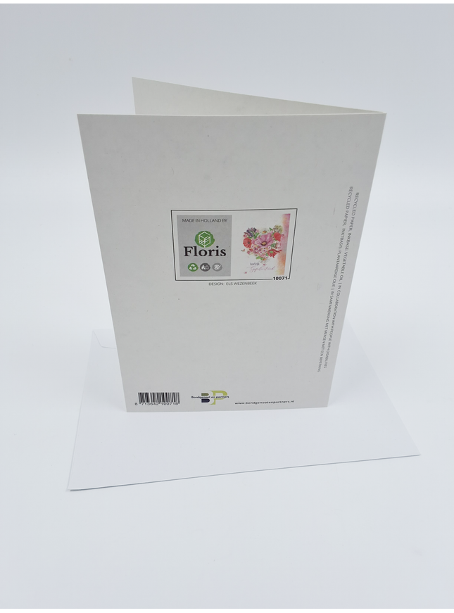 Wenskaart hartelijk gefeliciteerd (F10071)