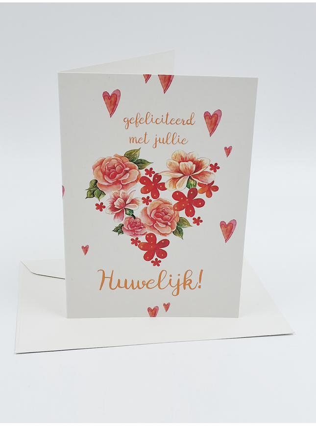 Wenskaart gefeliciteerd met jullie huwelijk (F10073)