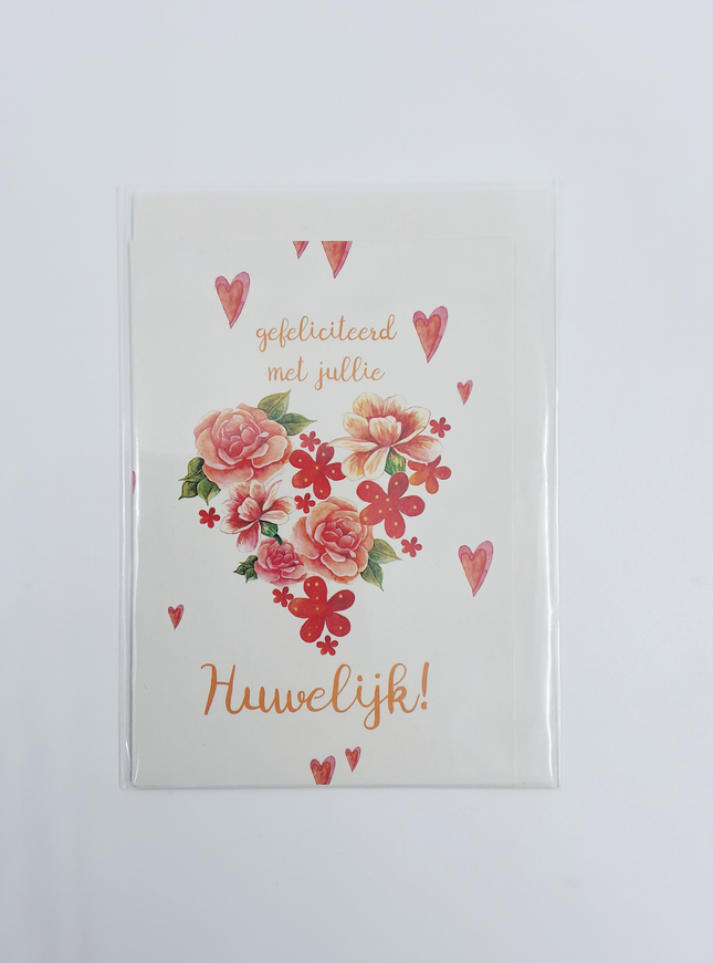 Wenskaart gefeliciteerd met jullie huwelijk (F10073)
