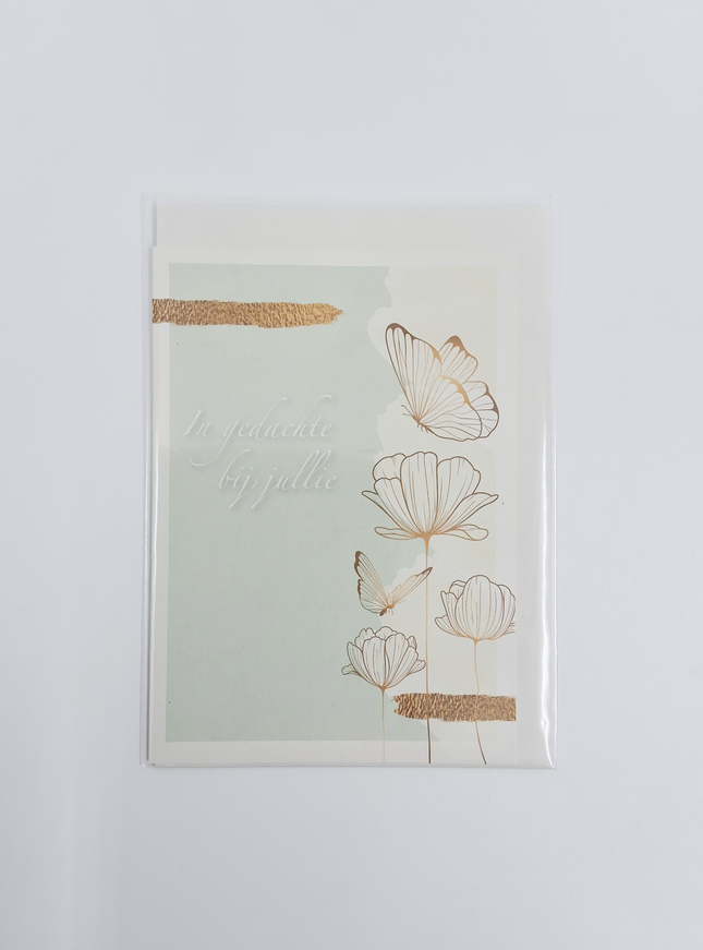 Wenskaart in gedachte bij jullie (F10074)