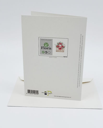 Greeting Card Envelope with Flowers (F10079)