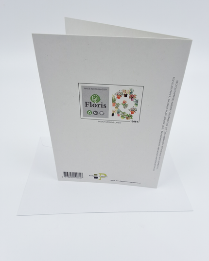 Greeting card ring of plants (F10081)