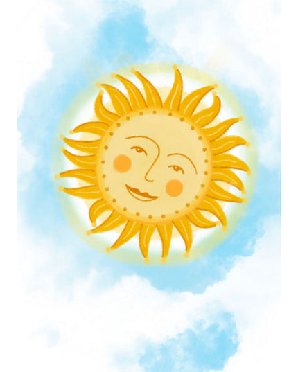 greeting card sun (F10083)