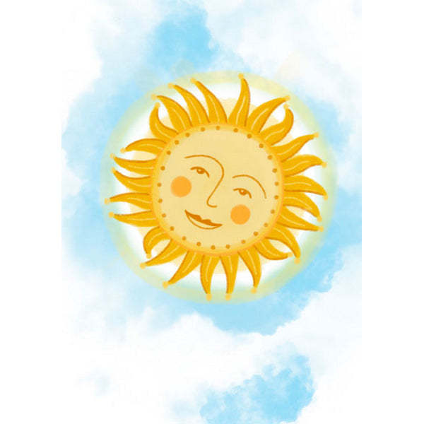 wenskaart zon (F10083)