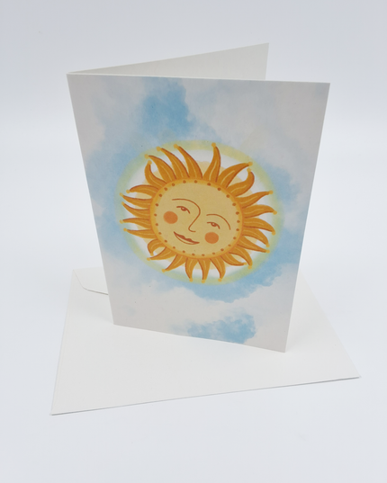greeting card sun (F10083)