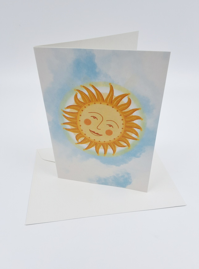 wenskaart zon (F10083)