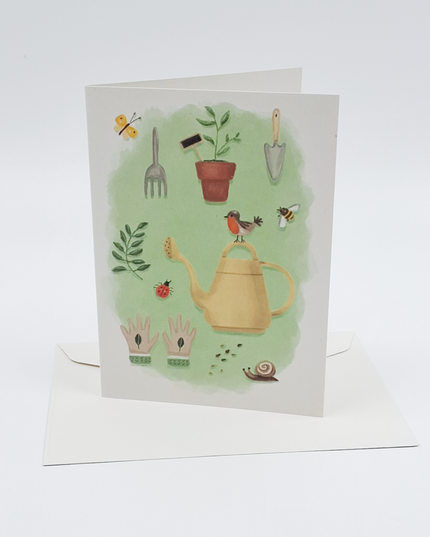 Greeting card garden tools (F10084)