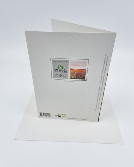 Greeting card sunrise flowers (F10091)