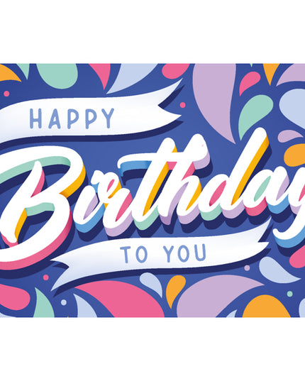 Greeting card happy birthday (F10097)