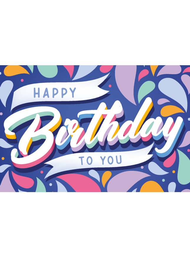 Wenskaart happy birthday (F10097)