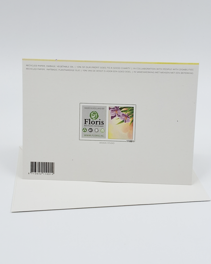 Greeting card purple irises (F11001)