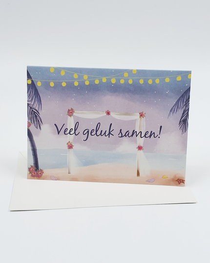 Wenskaart veel geluk samen (F11004)