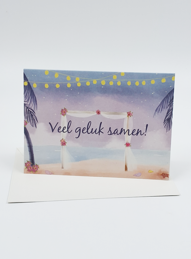 Wenskaart veel geluk samen (F11004)