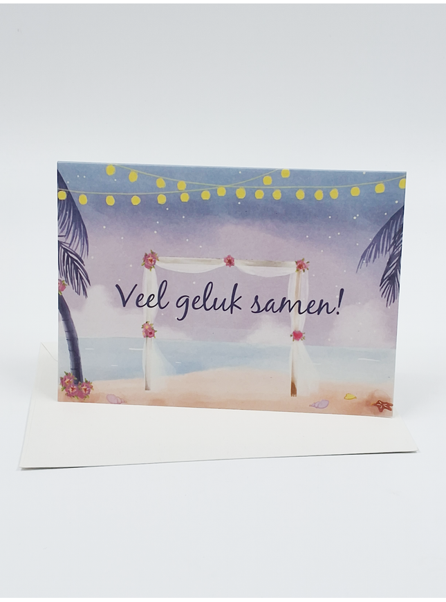 Wenskaart veel geluk samen (F11004)