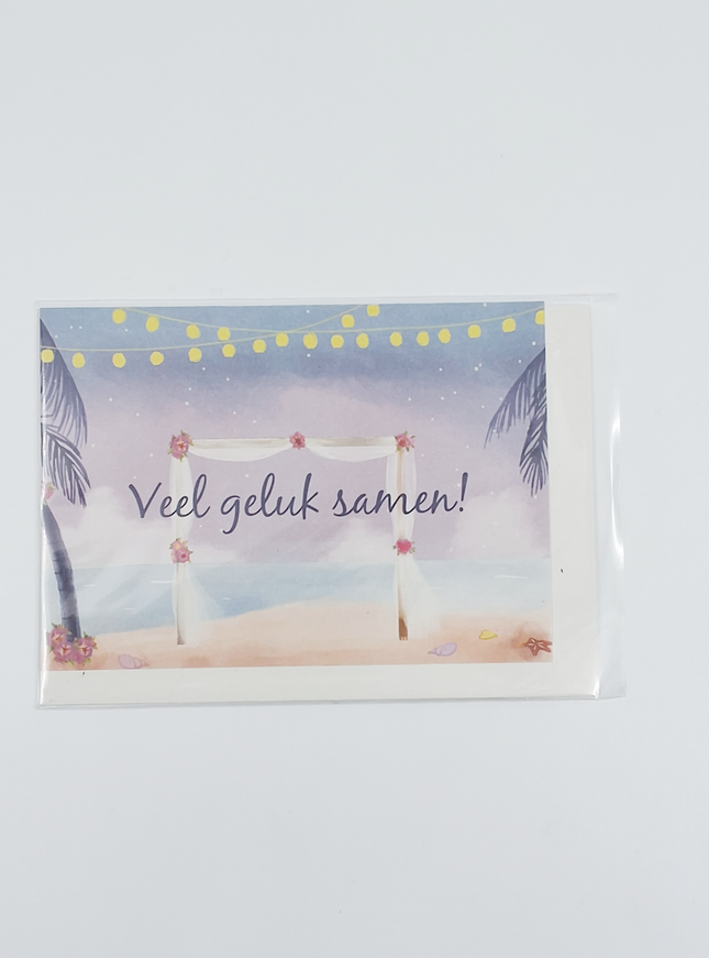 Wenskaart veel geluk samen (F11004)