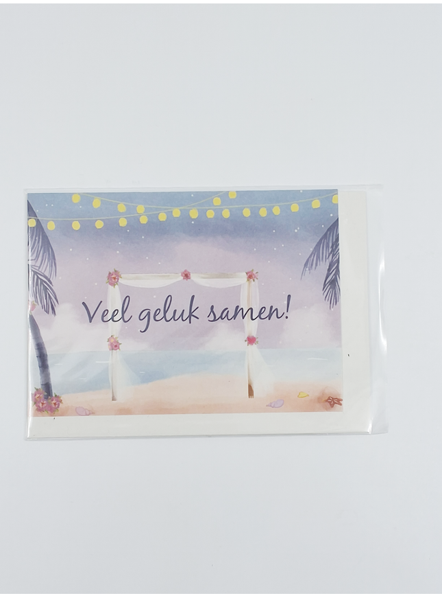 Wenskaart veel geluk samen (F11004)