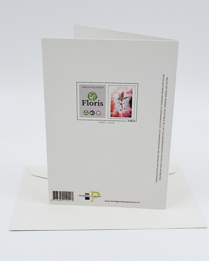 Wenskaart roze kersenbloesem (F11011)