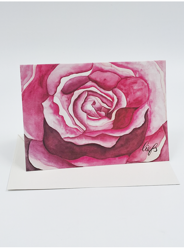 Carte de vœux rose