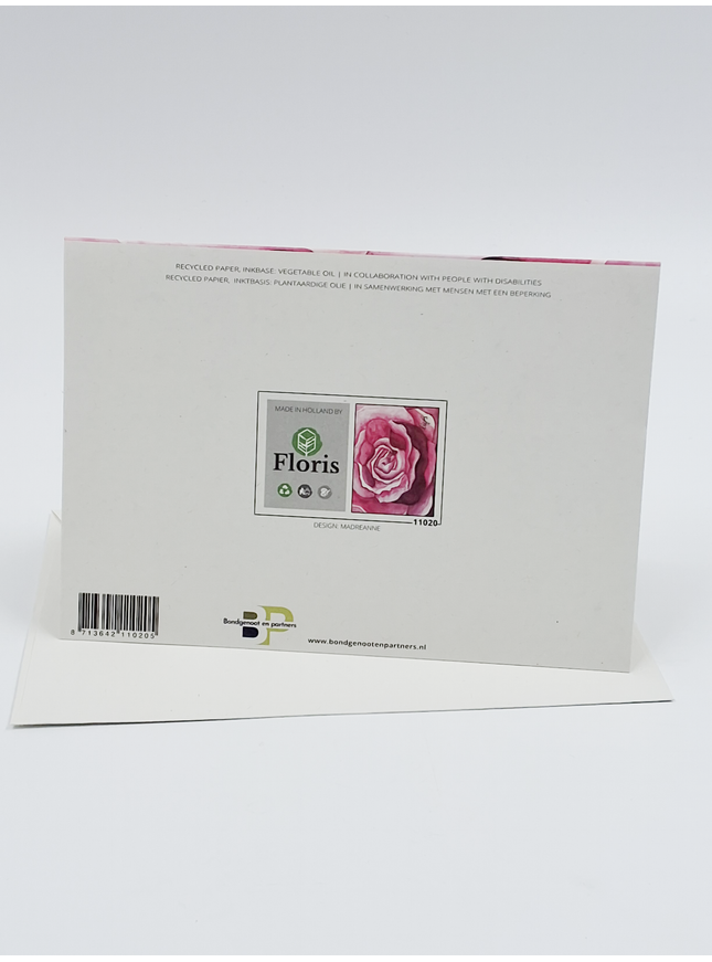 Carte de vœux rose