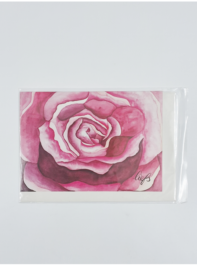Carte de vœux rose