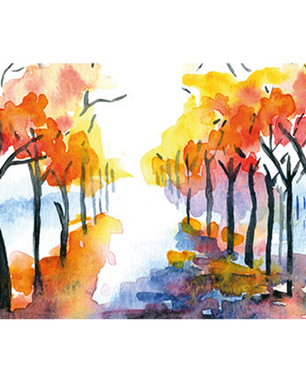 Wenskaart herfstbos (F11022)