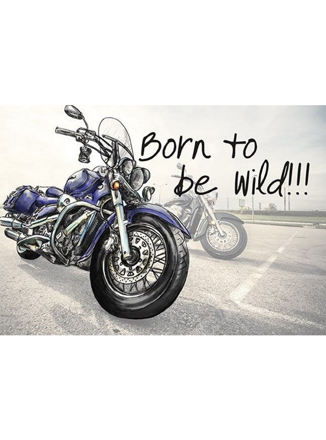 Wenskaart born to be wild (F11024)
