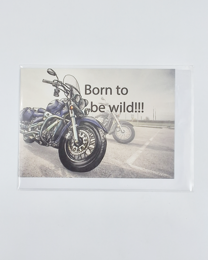 Greeting card born to be wild (F11024)