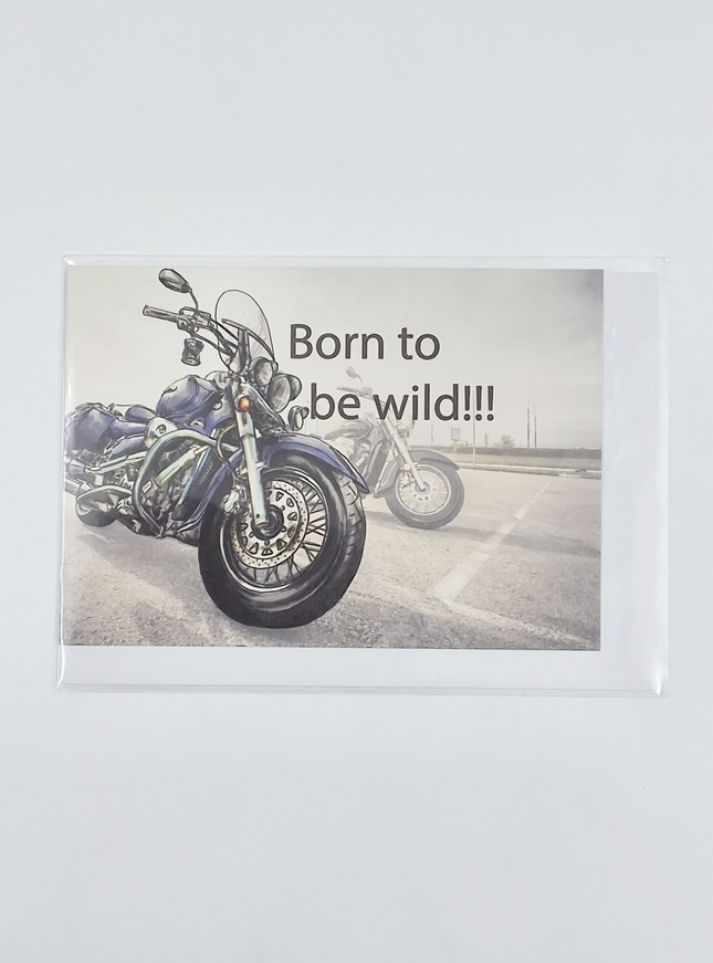 Wenskaart born to be wild (F11024)
