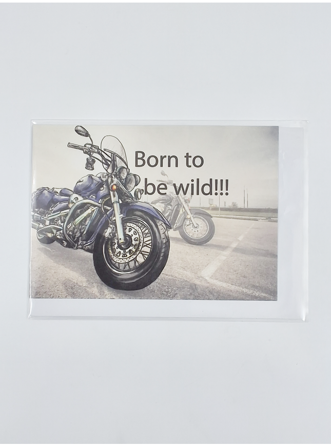 Wenskaart born to be wild (F11024)